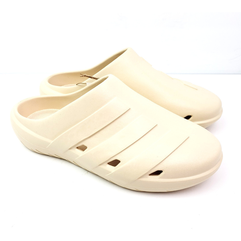 Adidas Adicane Clog Womens Size 8 Mens Sz 7 Beige Sand Slip On Sandals HQ9916